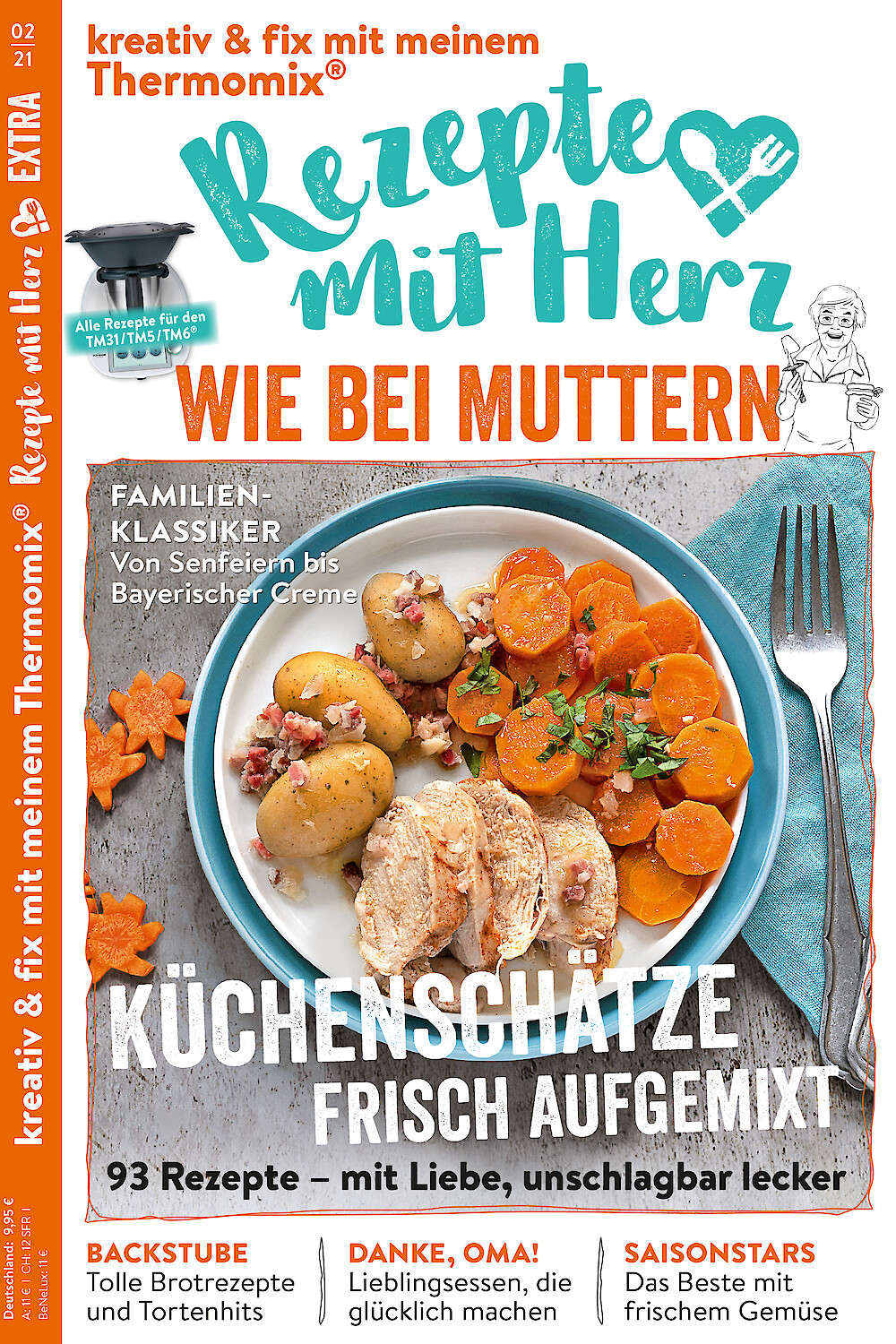 Extra Wie Bei Muttern 2 2021 93 Rezepte Fur Den Thermomix Mit Herz 